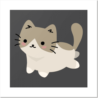 Cute Grey Kitten Posters and Art